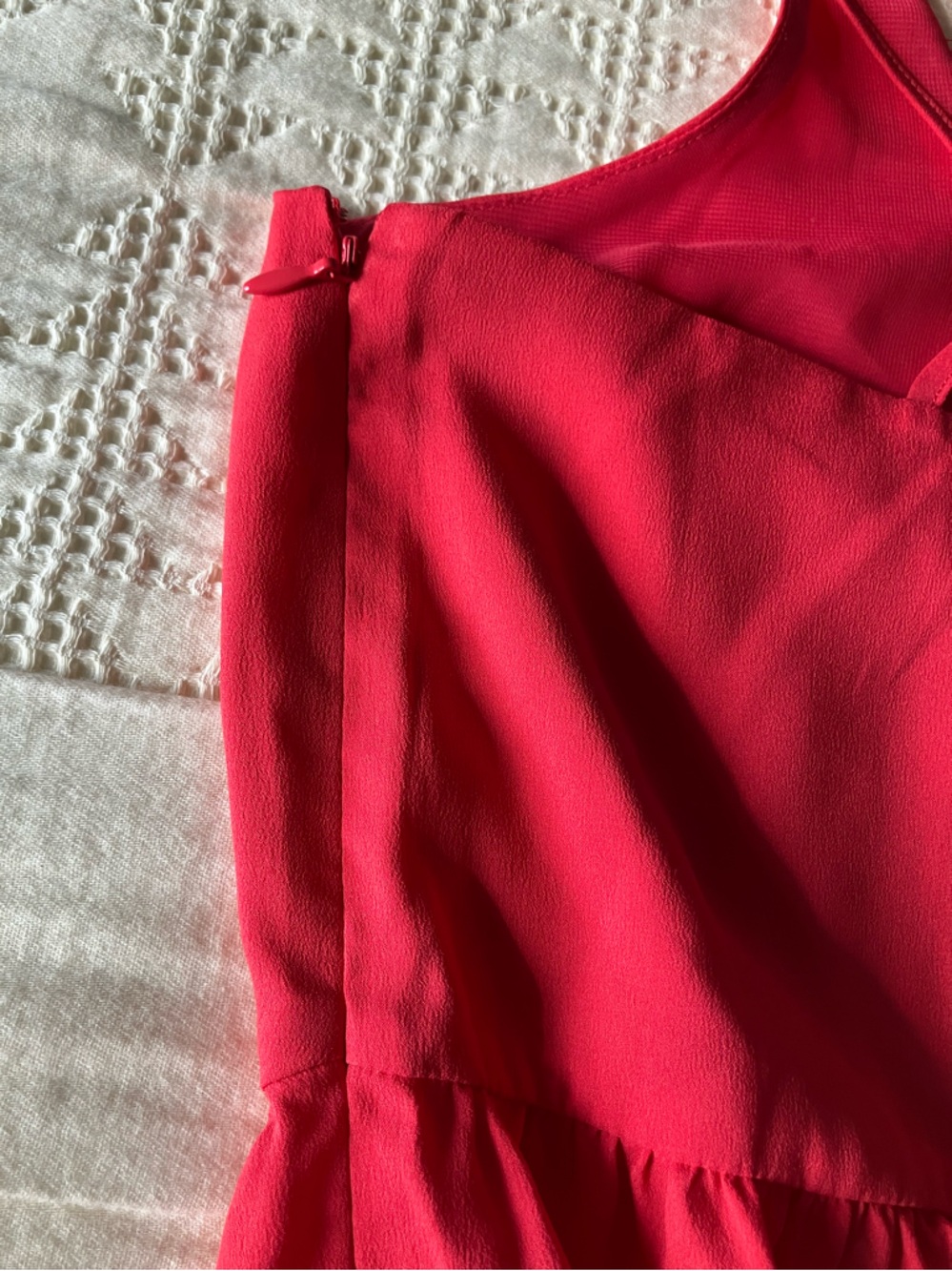 LOFT Coral Light Weight Tiered Strappy Maxi Dress Size 0 NWT - Picture 10 of 13